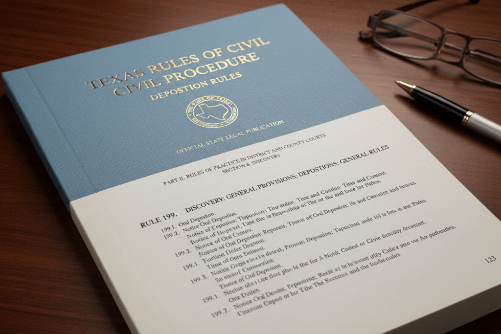 Texas state rules regarding deposition procedures