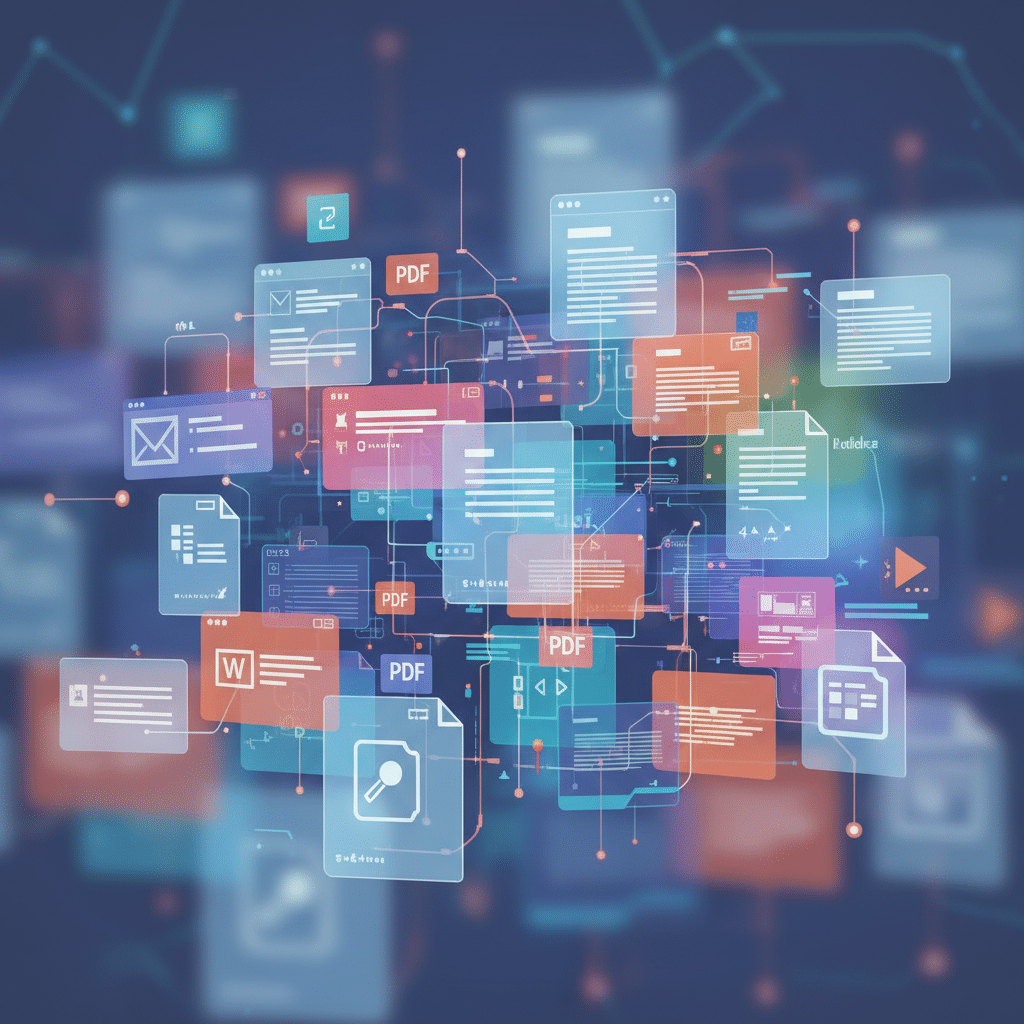 Unstructured documents and files visualization